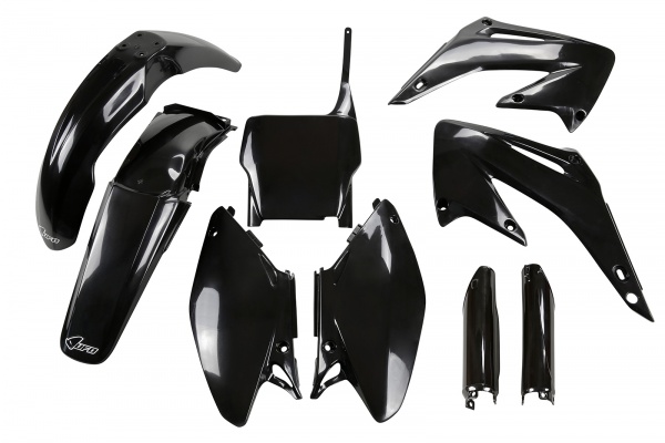 Full Plastic Kit black for Honda CR 125 R 2T (2005-07) - CR 250 R 2T (2005-07)